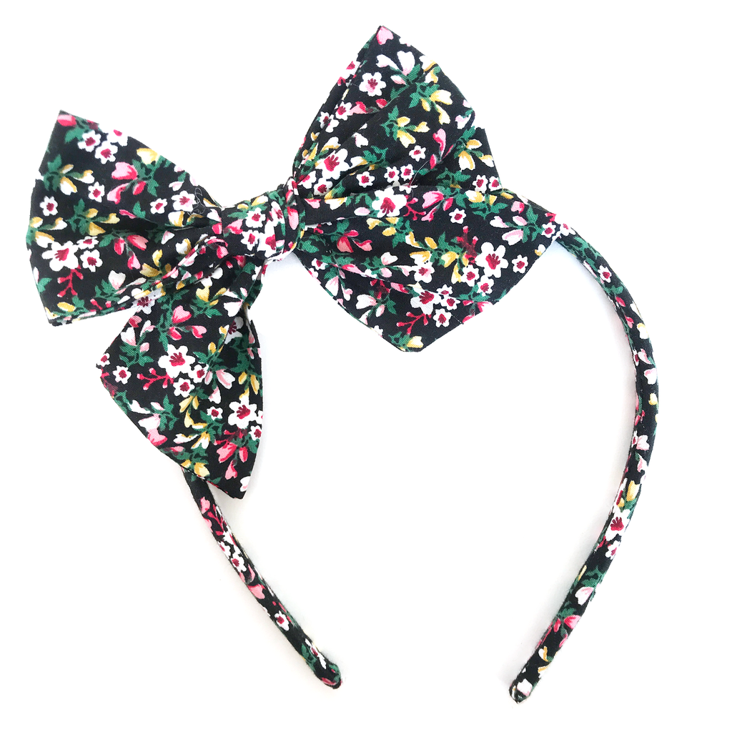 Collette Headband- Holiday Floral