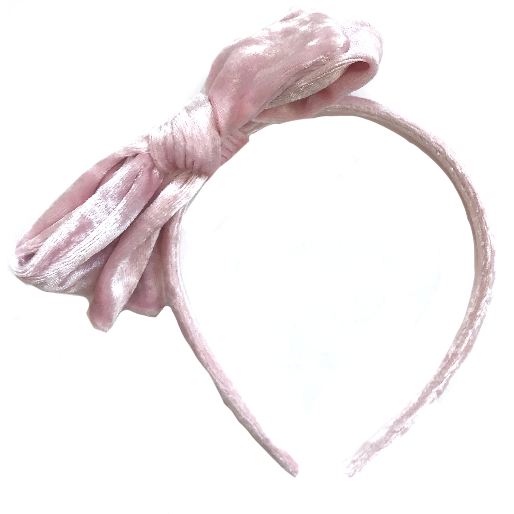 Collette Headband- Light Pink Velvet