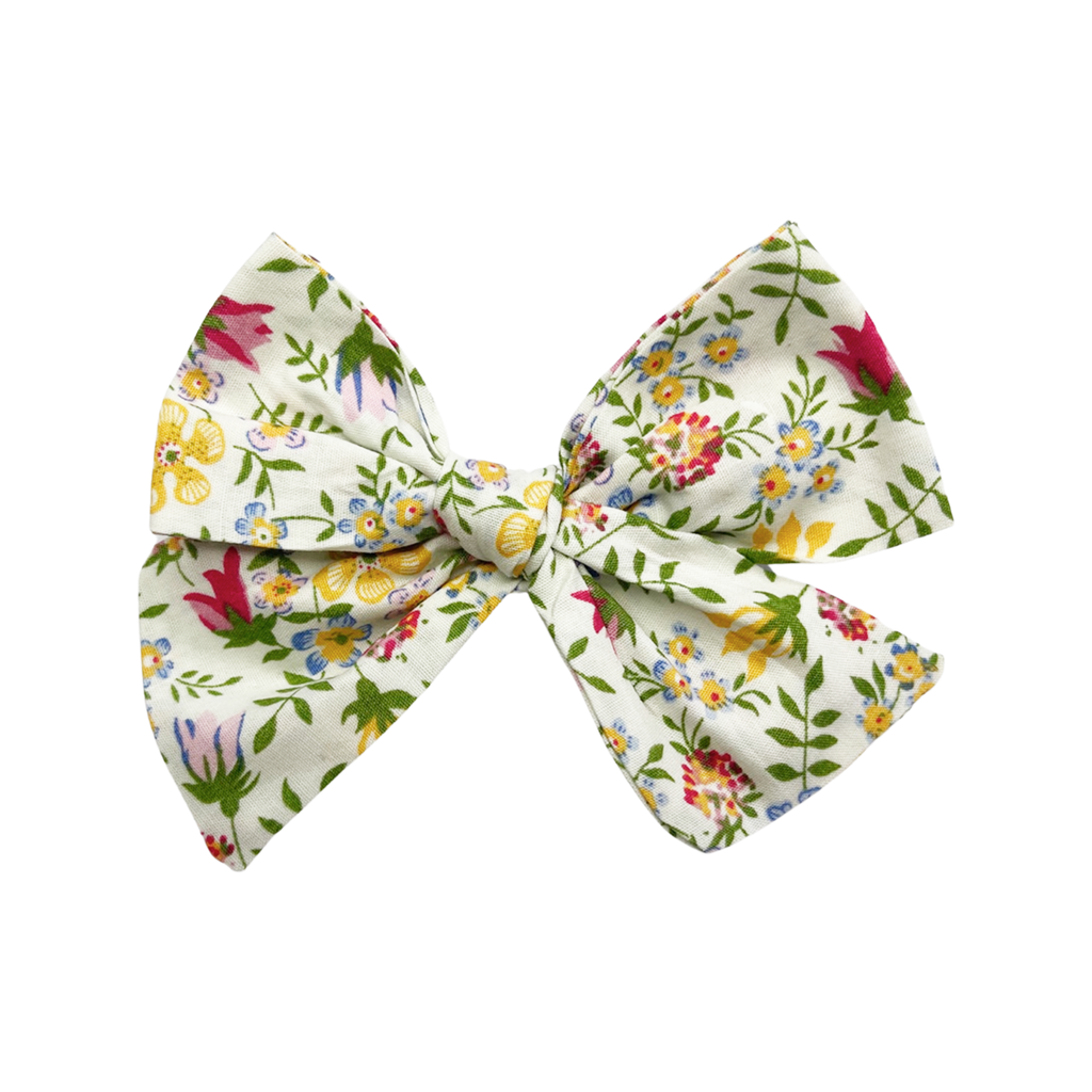 Oversized Hand Tied Bow- Spring Floral 22