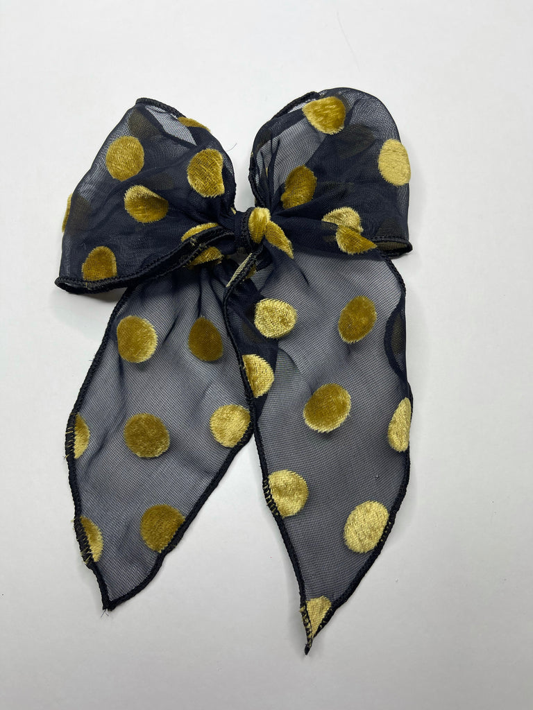 Cameryn - Black with Gold Dots