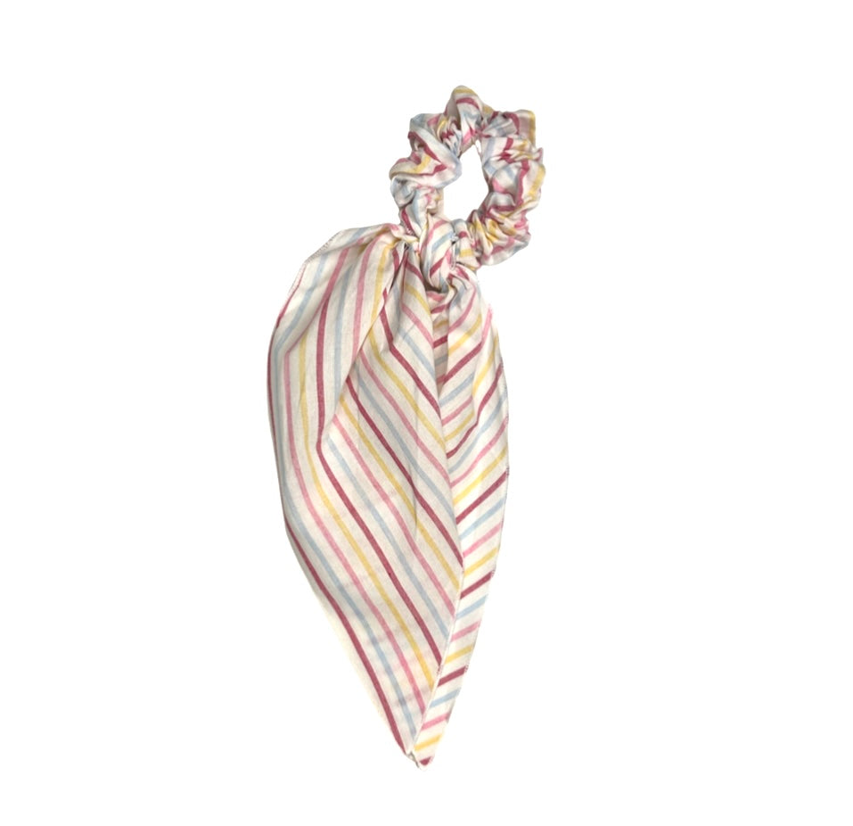 Long Tail Fruit Stripe Scrunchie