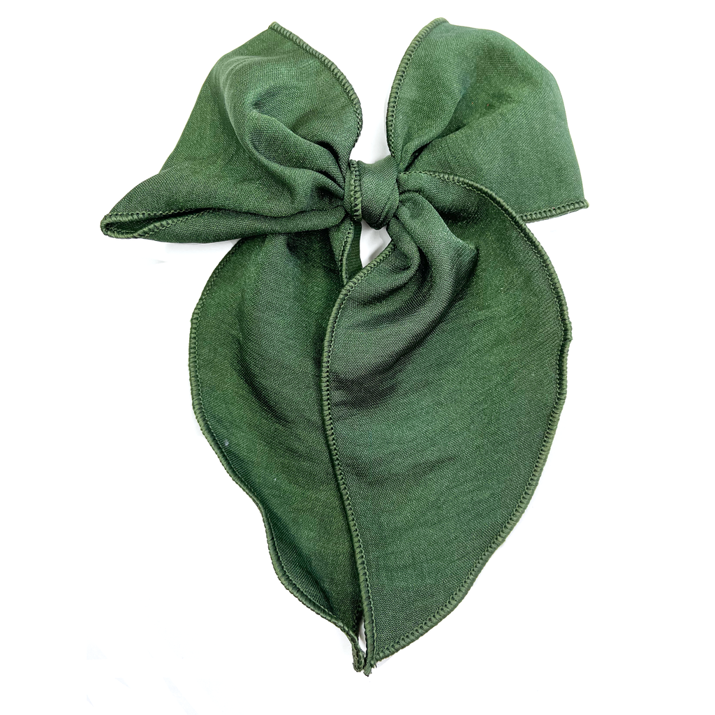 Cameryn - Dark Olive Green Silk