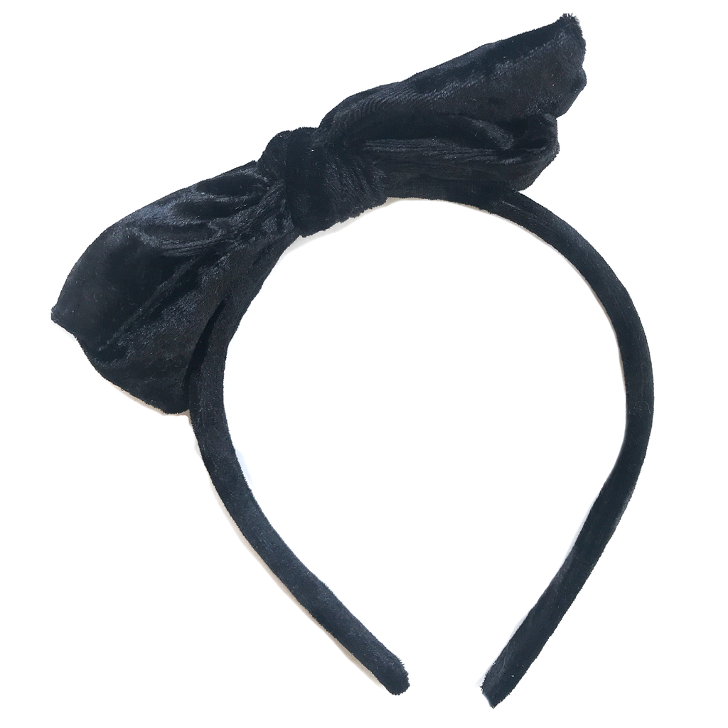 Collette Headband- Black Velvet