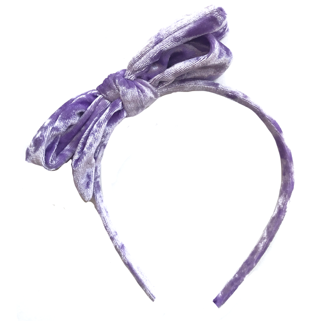 Collette Headband- Lavender Velvet