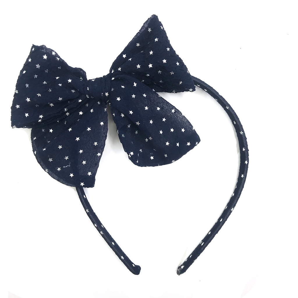 Collette - Navy with Silver Stars
