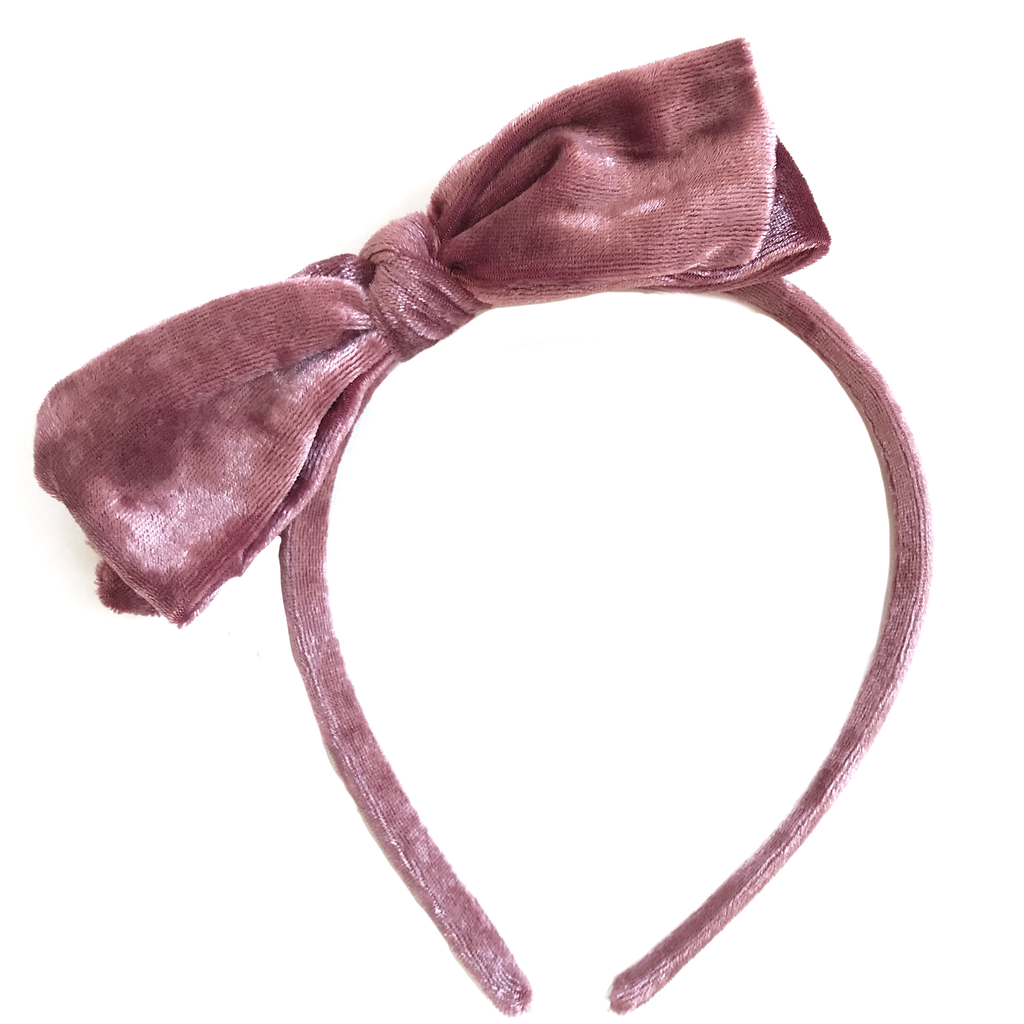 Collette Headband- Purple Rose Velvet