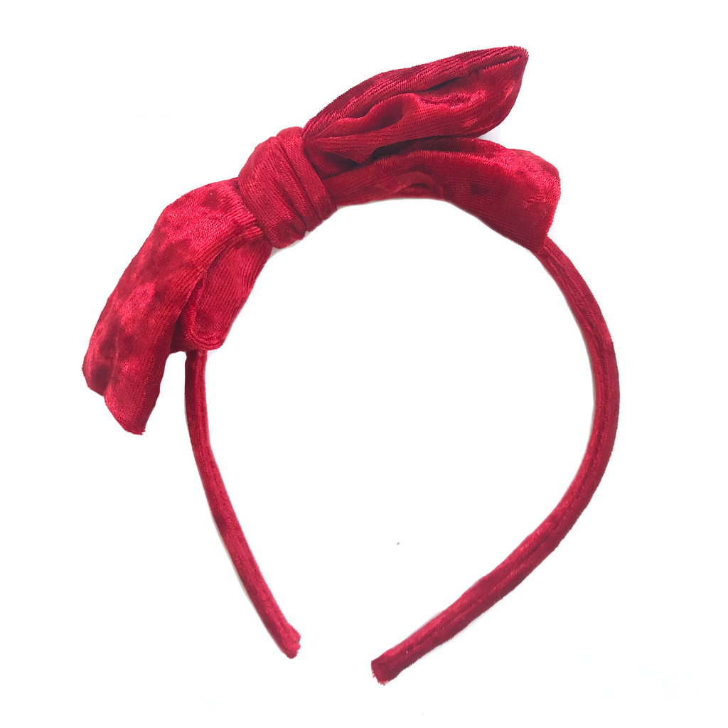 Collette Headband- Red Velvet