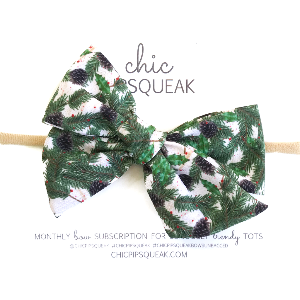 Hand-Tied Bow - Holiday Pine