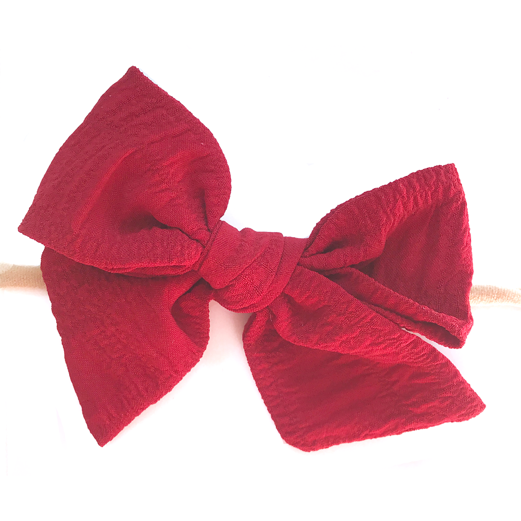 Hand Tied Bow - Red Kringle