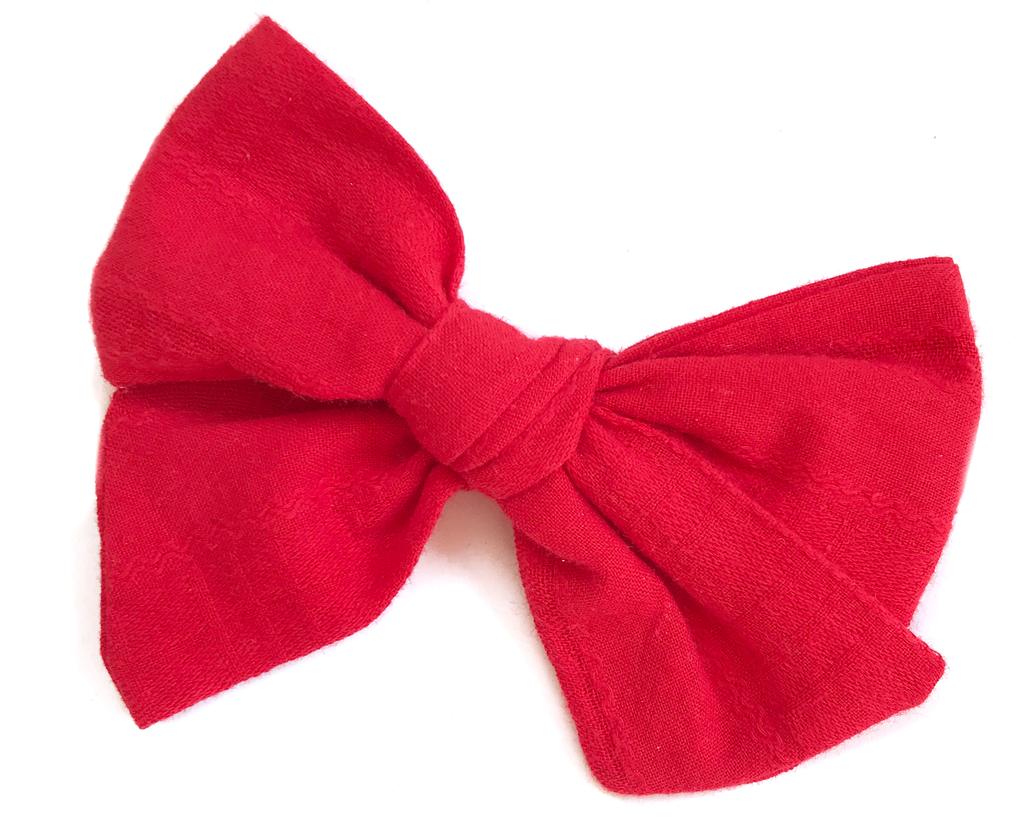 Hand-Tied Bow - Red Vintage