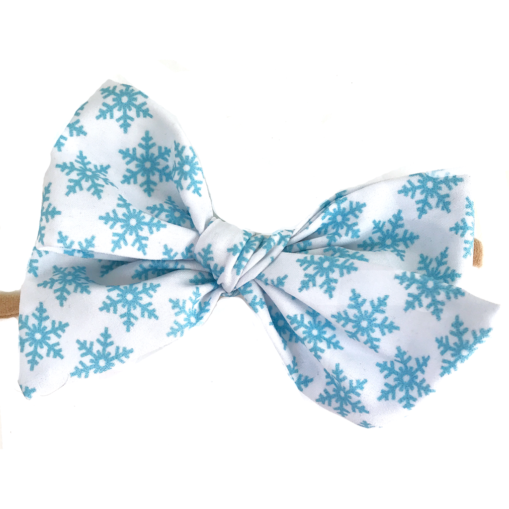 Hand Tied Bow - Snowflake