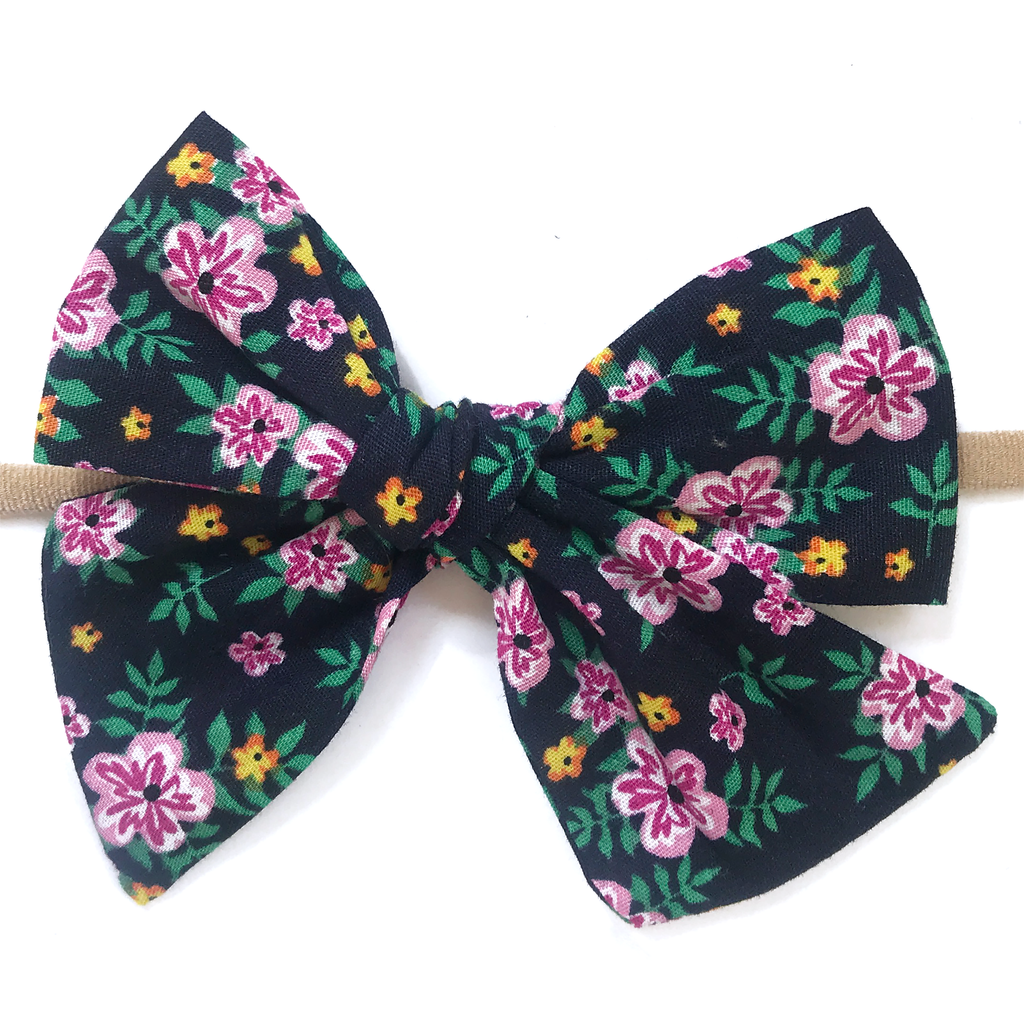 Hand-Tied Bow - Summer Tropical Floral