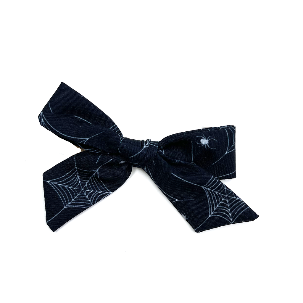 Petite Hand-Tied Bow - Spider Webs