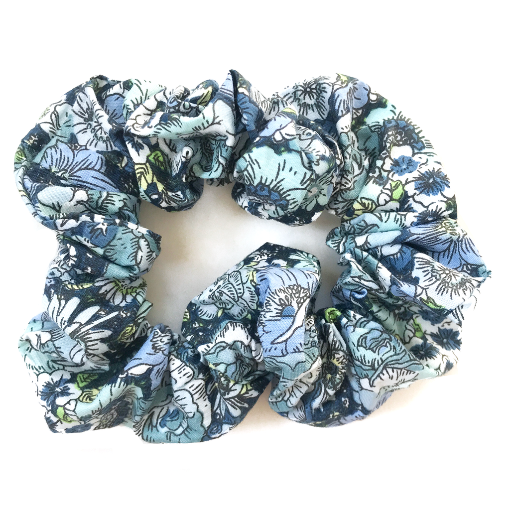 Scrunchie- Fall Blue Floral