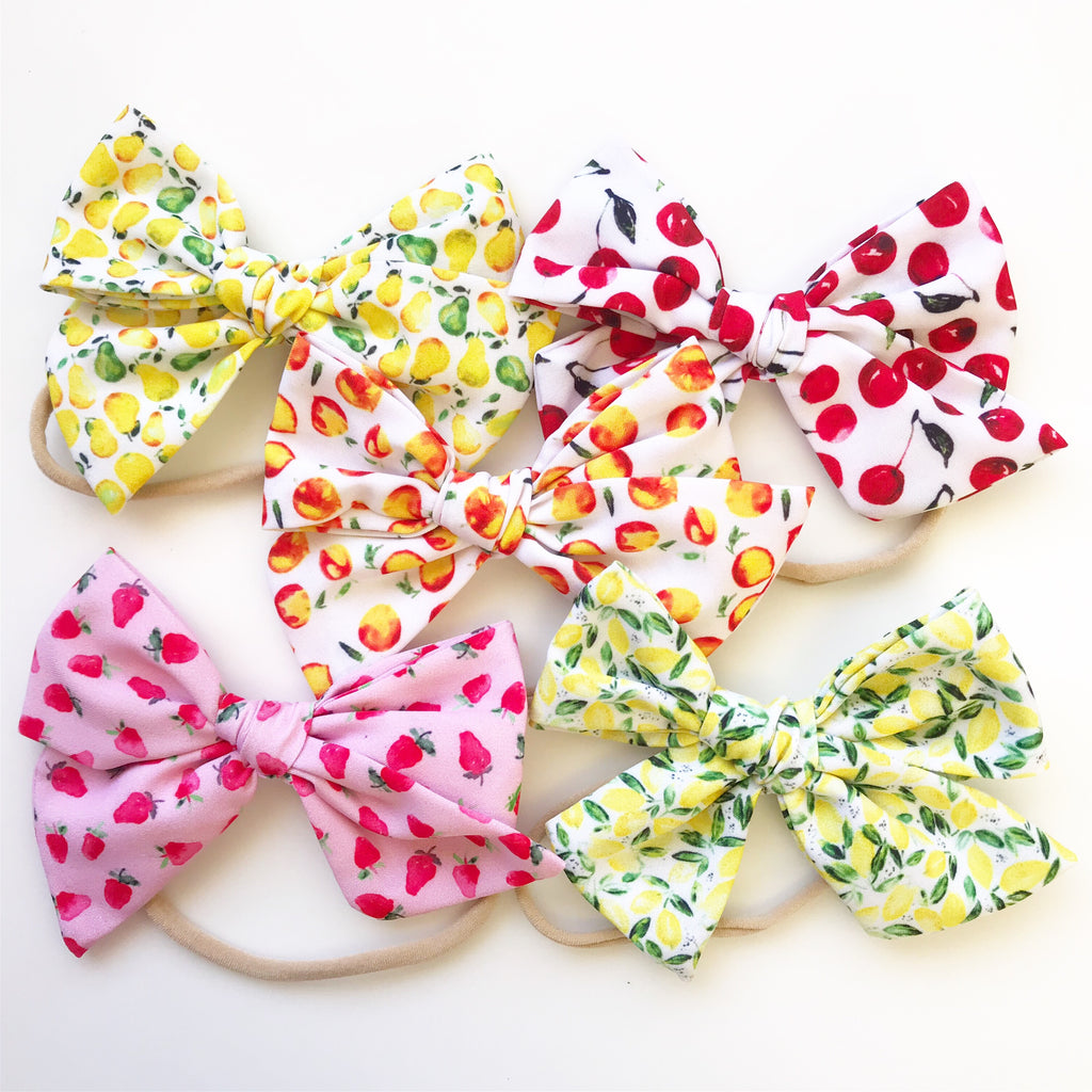 Oversized Hand-Tied Bow- Fruit Collection