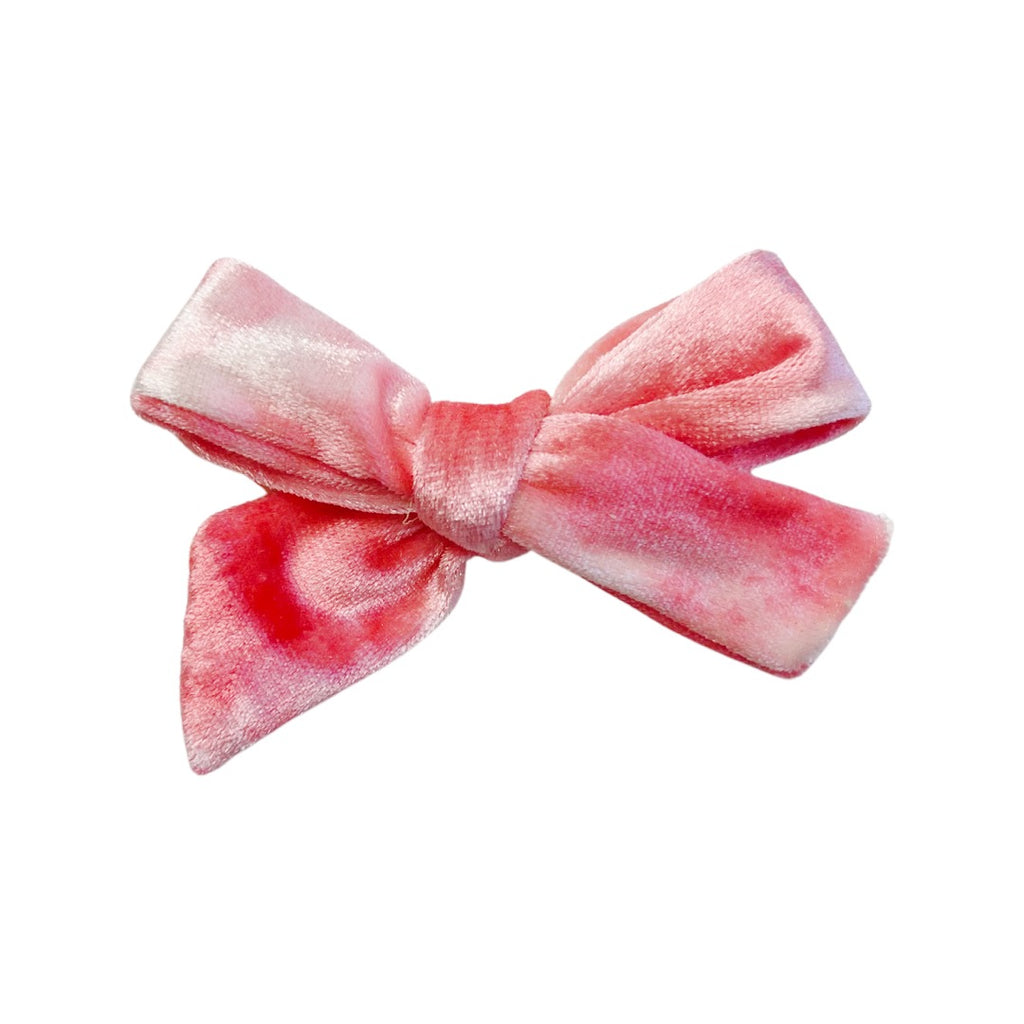 Classic Hand Tied Bow - Red Tie-Dye