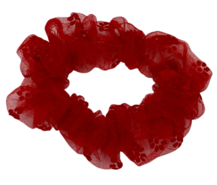 Scrunchie- Red Flower Burst