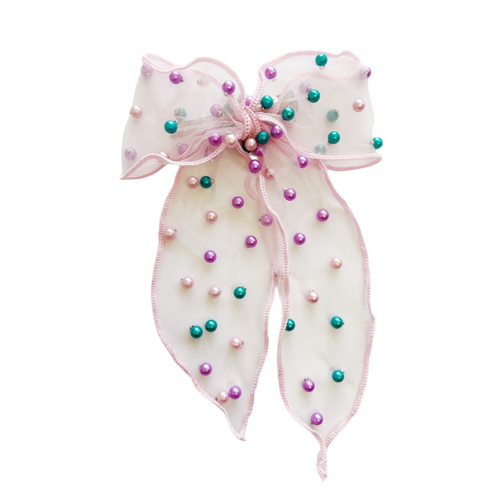 Cameryn - Pink and Aqua Pearls and Beads