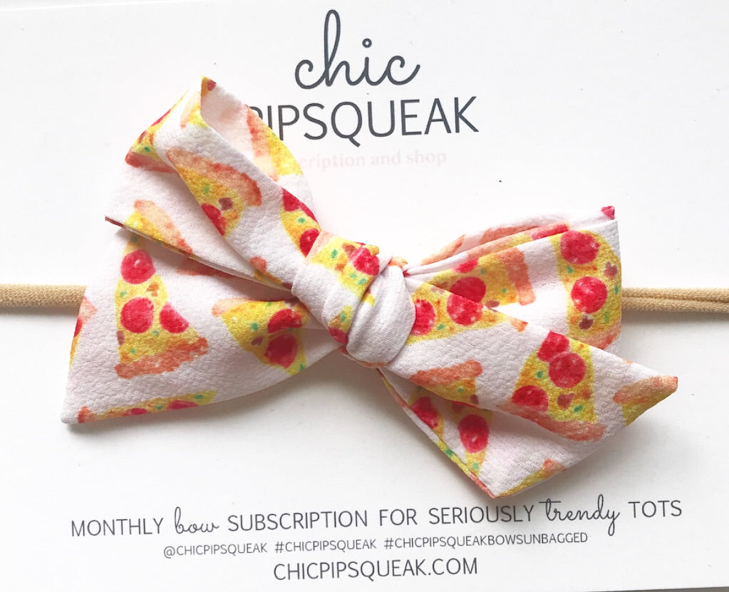 Pizza Hand-Tied Bow