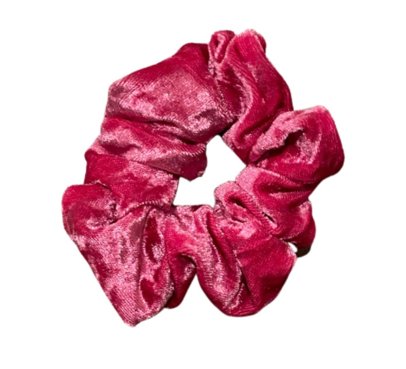 Scrunchie-Hot Pink Velvet