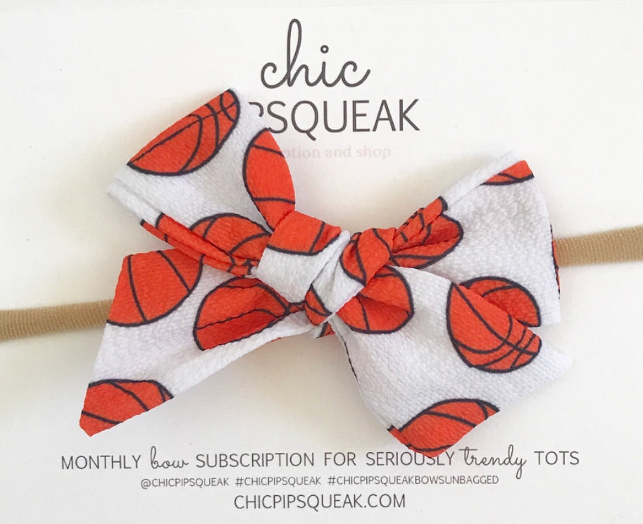 Hand-Tied Basketball Bow