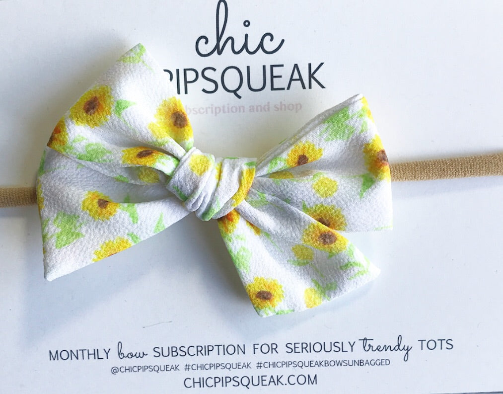 Sunflowers Hand-Tied Bow
